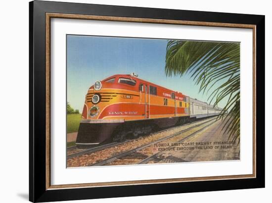 Train in Florida-null-Framed Art Print