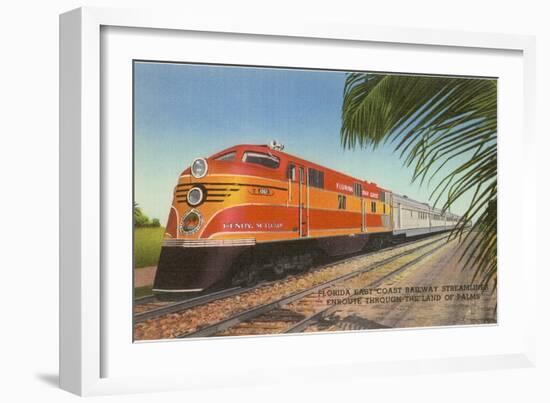 Train in Florida-null-Framed Art Print