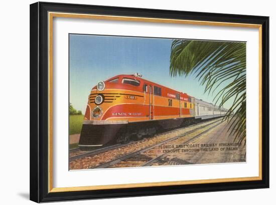 Train in Florida-null-Framed Art Print