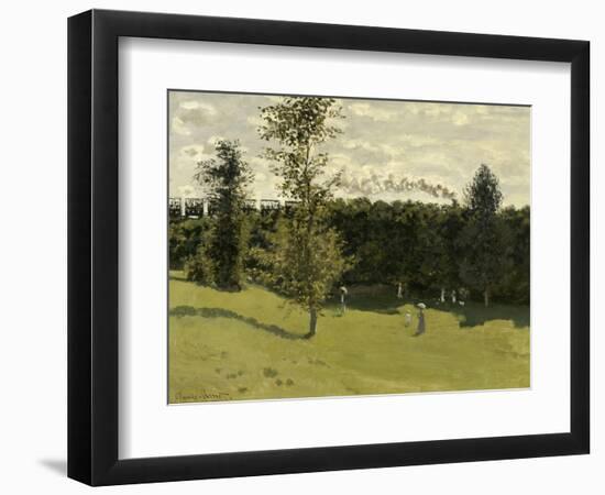 Train in the Countryside, C. 1870-Claude Monet-Framed Giclee Print