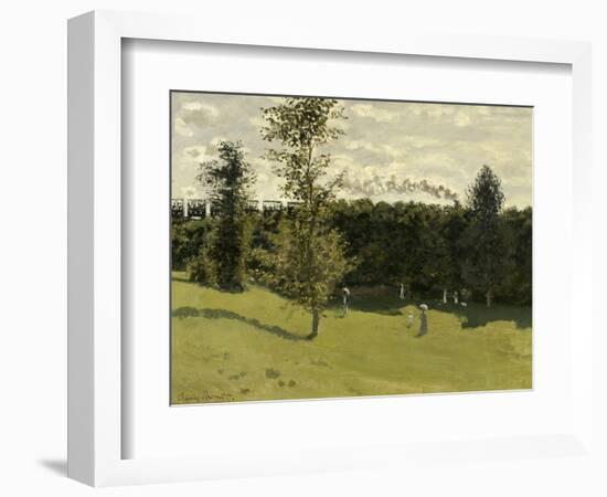 Train in the Countryside, C. 1870-Claude Monet-Framed Giclee Print