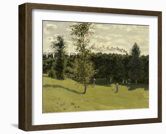 Train in the Countryside, C. 1870-Claude Monet-Framed Giclee Print