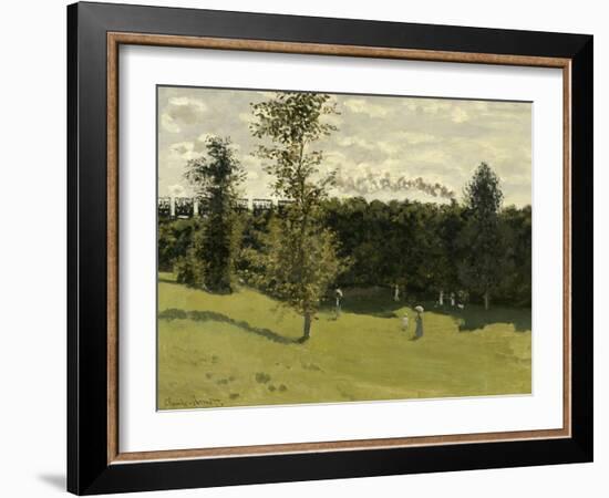 Train in the Countryside, C. 1870-Claude Monet-Framed Giclee Print