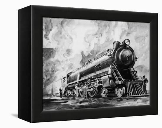 Train in the Night 2-Otto Kuhler-Framed Premier Image Canvas