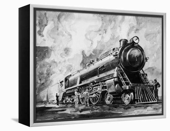 Train in the Night 2-Otto Kuhler-Framed Premier Image Canvas