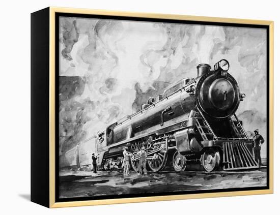 Train in the Night 2-Otto Kuhler-Framed Premier Image Canvas