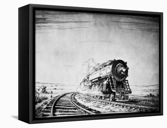 Train in the Night 3-Otto Kuhler-Framed Premier Image Canvas