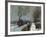 Train in the Snow-Claude Monet-Framed Giclee Print