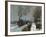 Train in the Snow-Claude Monet-Framed Giclee Print