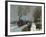 Train in the Snow-Claude Monet-Framed Giclee Print