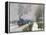 Train in the Snow-Claude Monet-Framed Premier Image Canvas