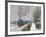 Train in the Snow-Claude Monet-Framed Giclee Print