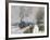 Train in the Snow-Claude Monet-Framed Giclee Print