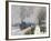 Train in the Snow-Claude Monet-Framed Giclee Print