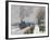 Train in the Snow-Claude Monet-Framed Giclee Print