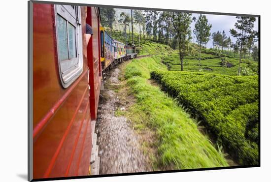 Train Journey Through Tea Plantations-Matthew Williams-Ellis-Mounted Photographic Print
