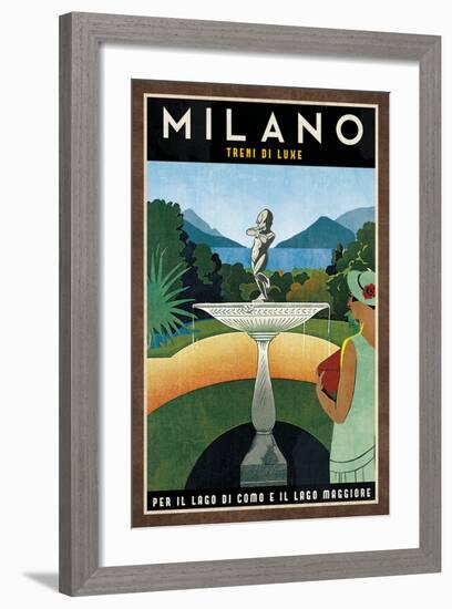 Train Milano-Collection Caprice-Framed Art Print