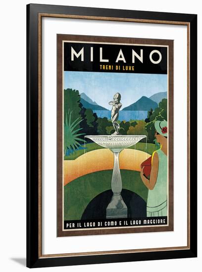 Train Milano-Collection Caprice-Framed Art Print