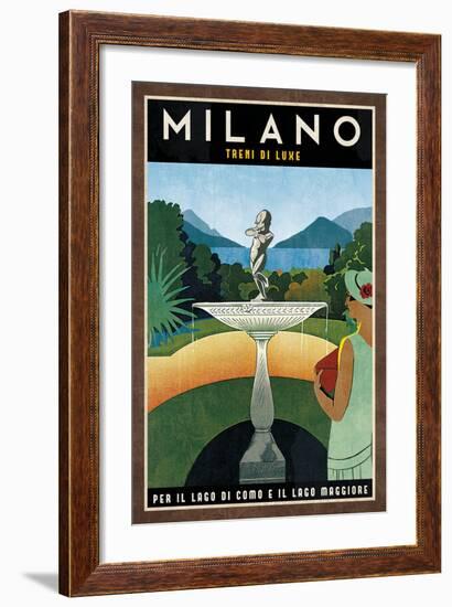 Train Milano-Collection Caprice-Framed Art Print