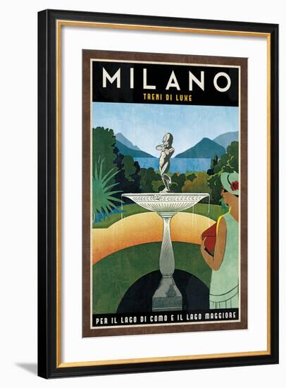 Train Milano-Collection Caprice-Framed Art Print