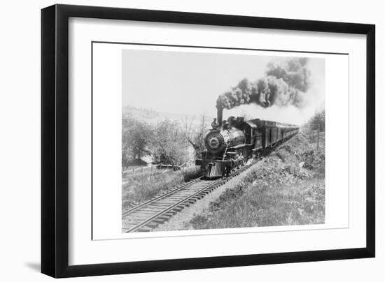 Train of the Northern Pacific Railway Co.-null-Framed Art Print