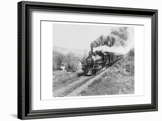 Train of the Northern Pacific Railway Co.-null-Framed Art Print