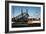 Train on Seven Bridges Budapest Hungary-null-Framed Photo