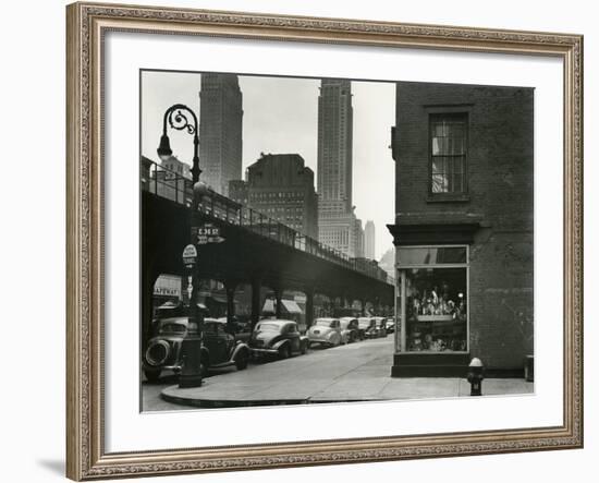 Train Overpass, New York, 1943-Brett Weston-Framed Photographic Print