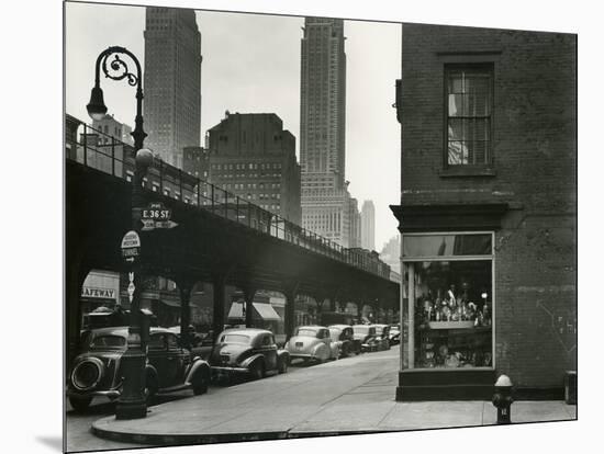Train Overpass, New York, 1943-Brett Weston-Mounted Premium Photographic Print