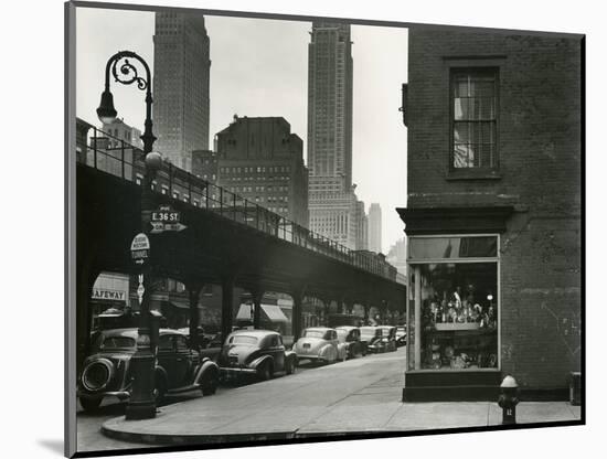 Train Overpass, New York, 1943-Brett Weston-Mounted Photographic Print