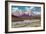 Train Passing through Rocky Mountains-null-Framed Art Print