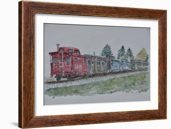 Train, Pennsylvania, 2006 (Watercolor)-Anthony Butera-Framed Giclee Print