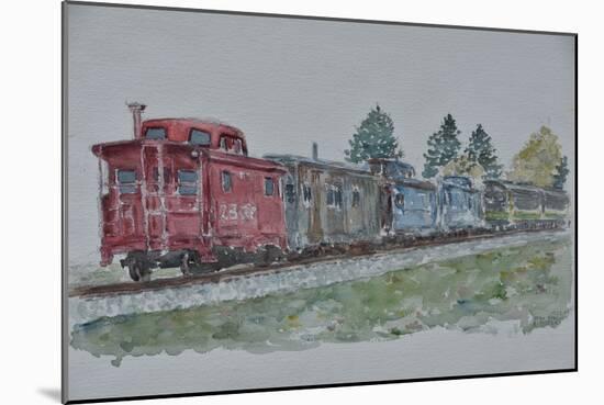 Train, Pennsylvania, 2006 (Watercolor)-Anthony Butera-Mounted Giclee Print