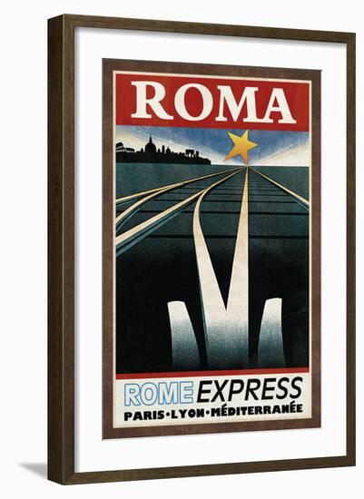Train Roma-Collection Caprice-Framed Art Print