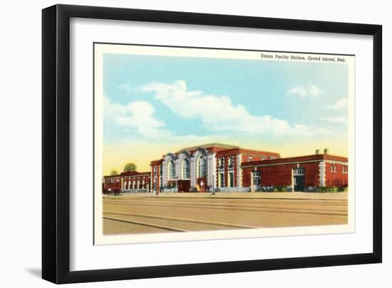 Train Station, Grand Island, Nebraska-null-Framed Art Print