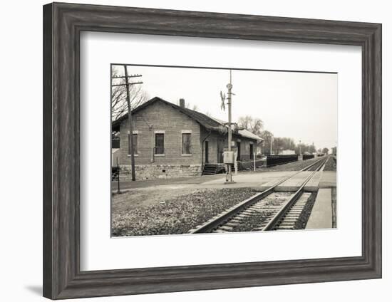 Train Station, Lincoln, Illinois, USA. Route 66-Julien McRoberts-Framed Photographic Print