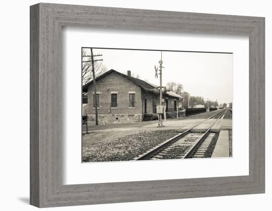 Train Station, Lincoln, Illinois, USA. Route 66-Julien McRoberts-Framed Photographic Print