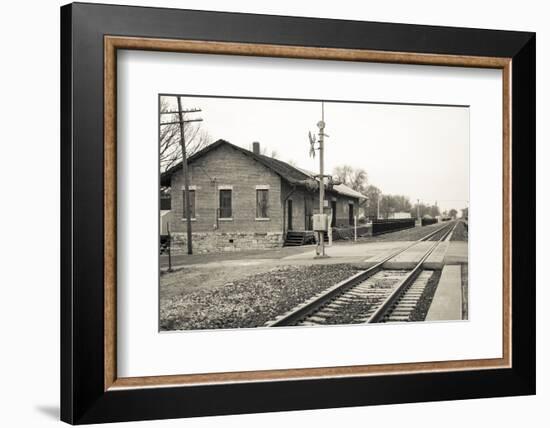 Train Station, Lincoln, Illinois, USA. Route 66-Julien McRoberts-Framed Photographic Print