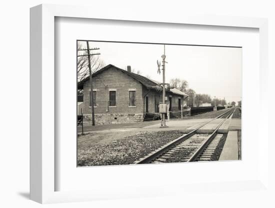 Train Station, Lincoln, Illinois, USA. Route 66-Julien McRoberts-Framed Photographic Print