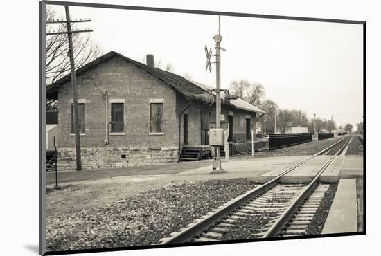 Train Station, Lincoln, Illinois, USA. Route 66-Julien McRoberts-Mounted Photographic Print