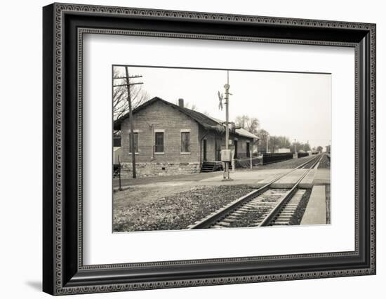 Train Station, Lincoln, Illinois, USA. Route 66-Julien McRoberts-Framed Photographic Print