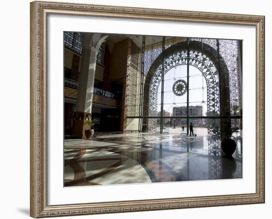 Train Station, Marrakech, Morocco, North Africa, Africa-null-Framed Photographic Print