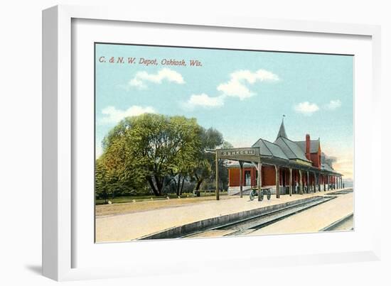 Train Station, Oshkosh, Wisconsin-null-Framed Art Print