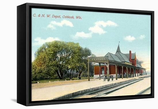 Train Station, Oshkosh, Wisconsin-null-Framed Stretched Canvas