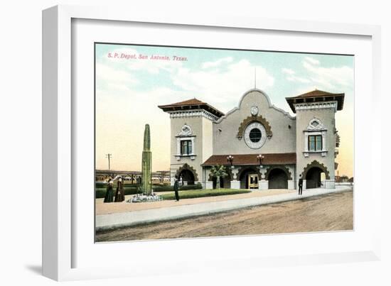 Train Station, San Antonio-null-Framed Art Print