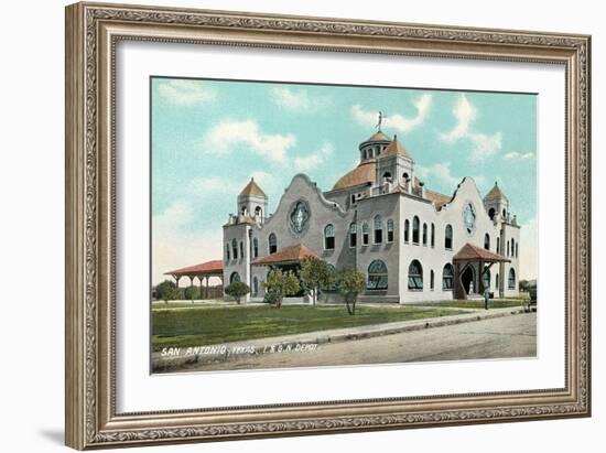 Train Station, San Antonio-null-Framed Art Print