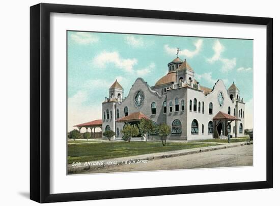 Train Station, San Antonio-null-Framed Art Print