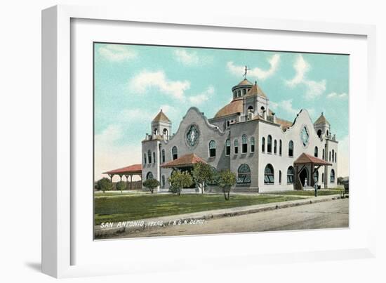 Train Station, San Antonio-null-Framed Art Print