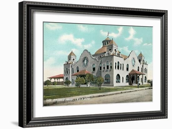 Train Station, San Antonio-null-Framed Art Print