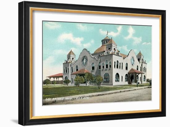 Train Station, San Antonio-null-Framed Art Print